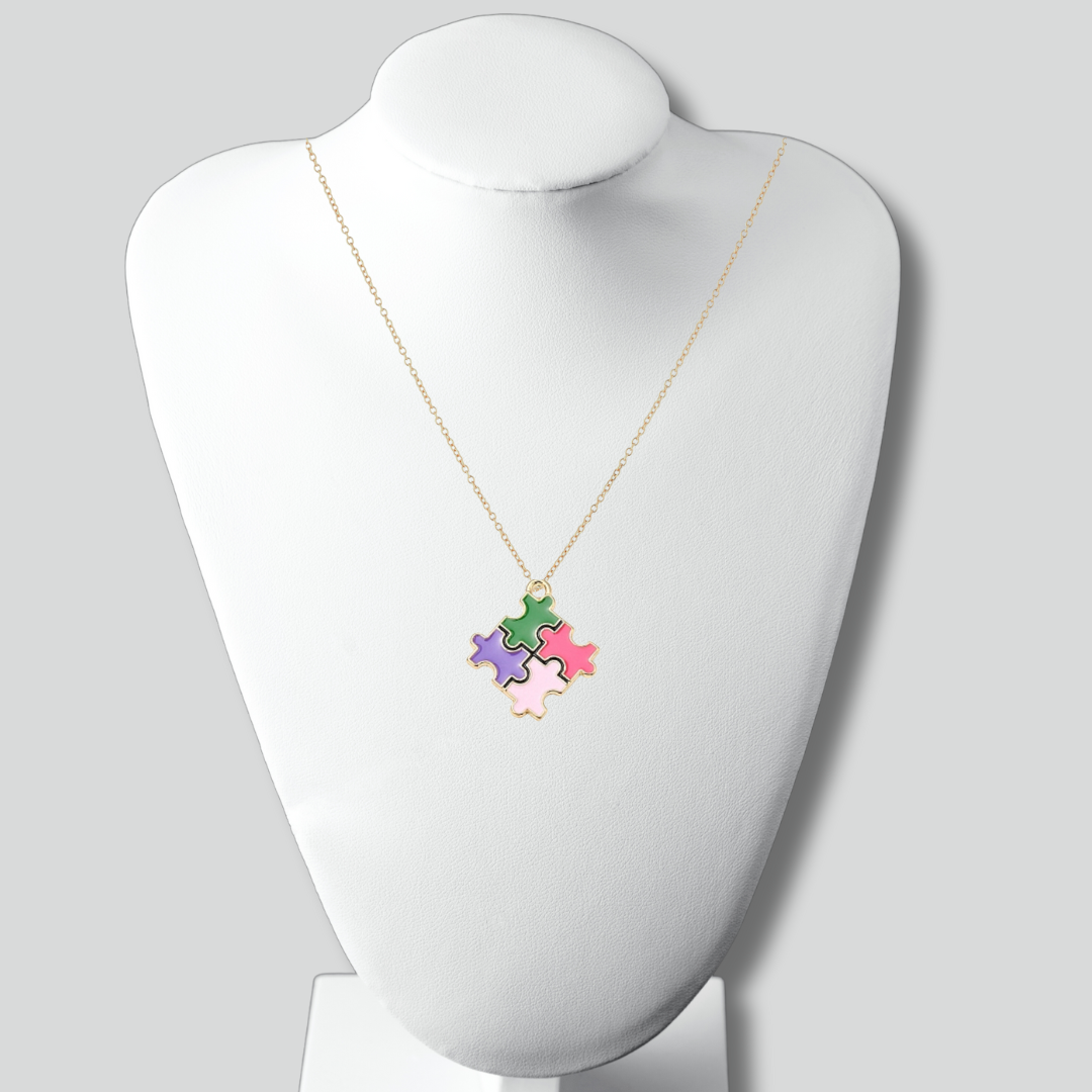Autism Support Charm Necklace 24 Necklaces Bracelets for a Cause Anthologie Co.