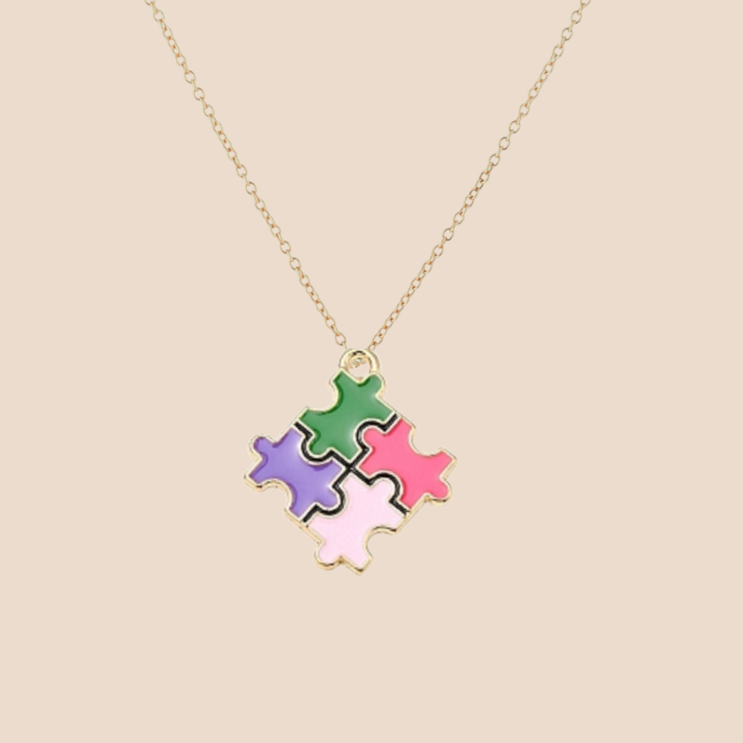Autism Support Charm Necklace 24 Necklaces Bracelets for a Cause Anthologie Co.