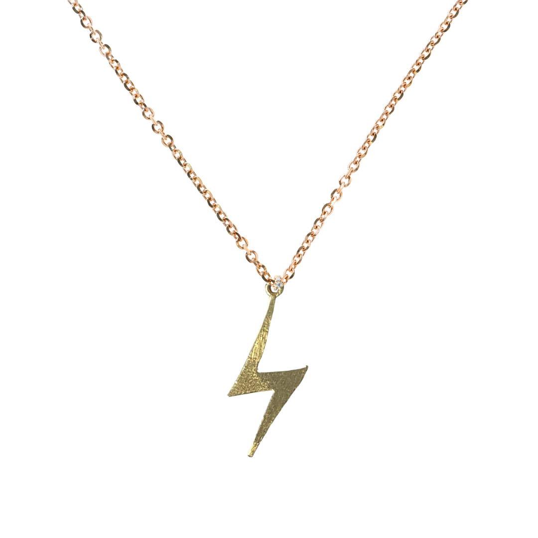 Gold Bolt Necklace