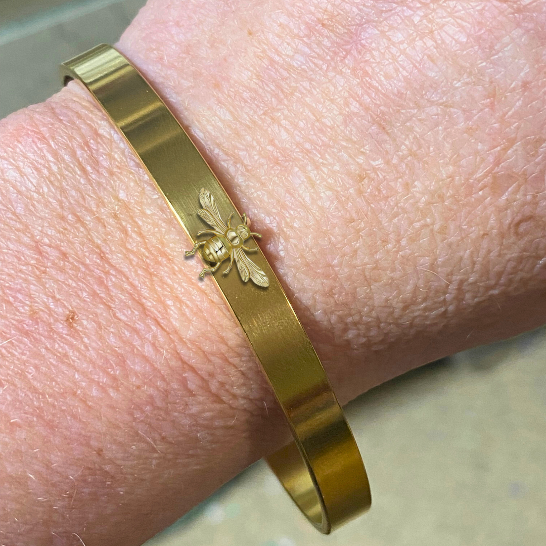 Queen Bee Skinny Cuff Bracelet
