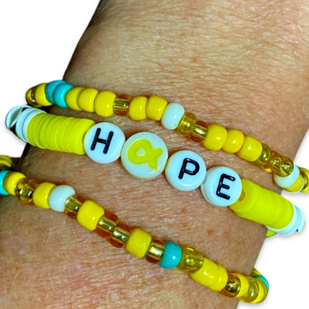 Childhood Cancer Bracelet - Cancer Awareness Bracelet 12 Bracelet Bracelets for a Cause Anthologie Co.