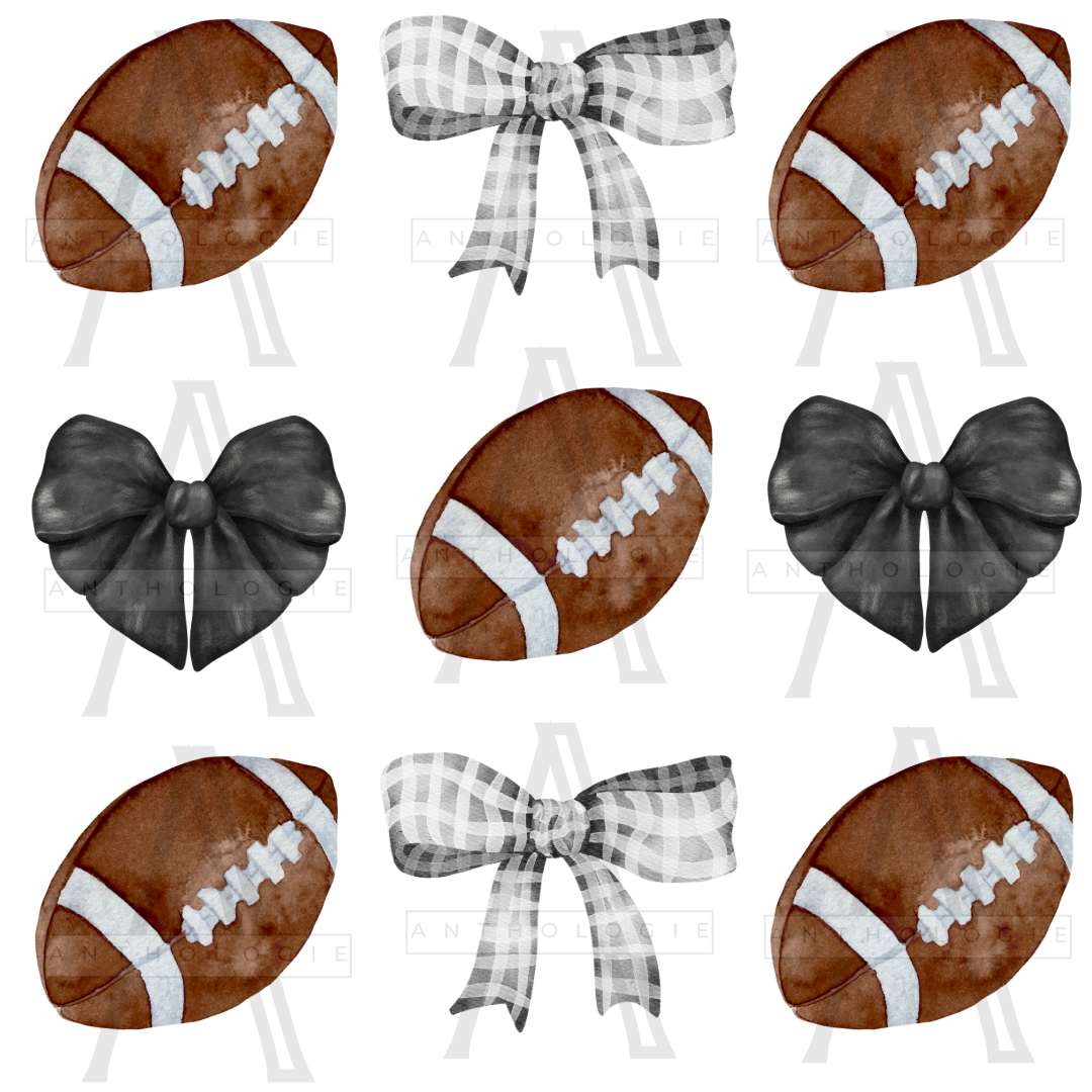 "Bow Cute" Custom Bow Football Apparel