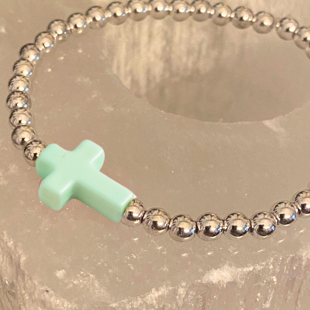 Enamel Cross Bracelet 28 Bracelets Anthologie Co.