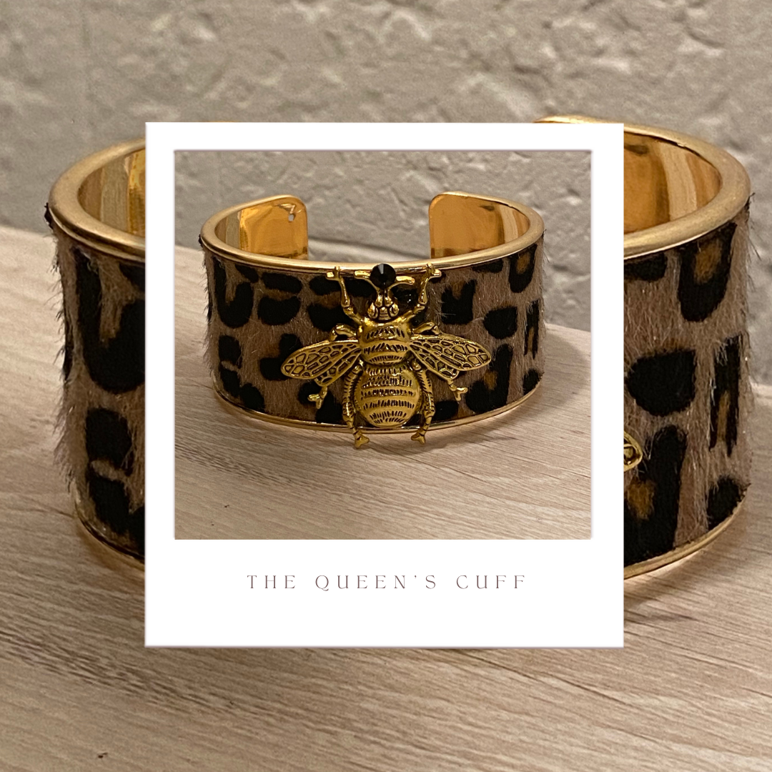 Wild Queen Bee Cuff Bracelet