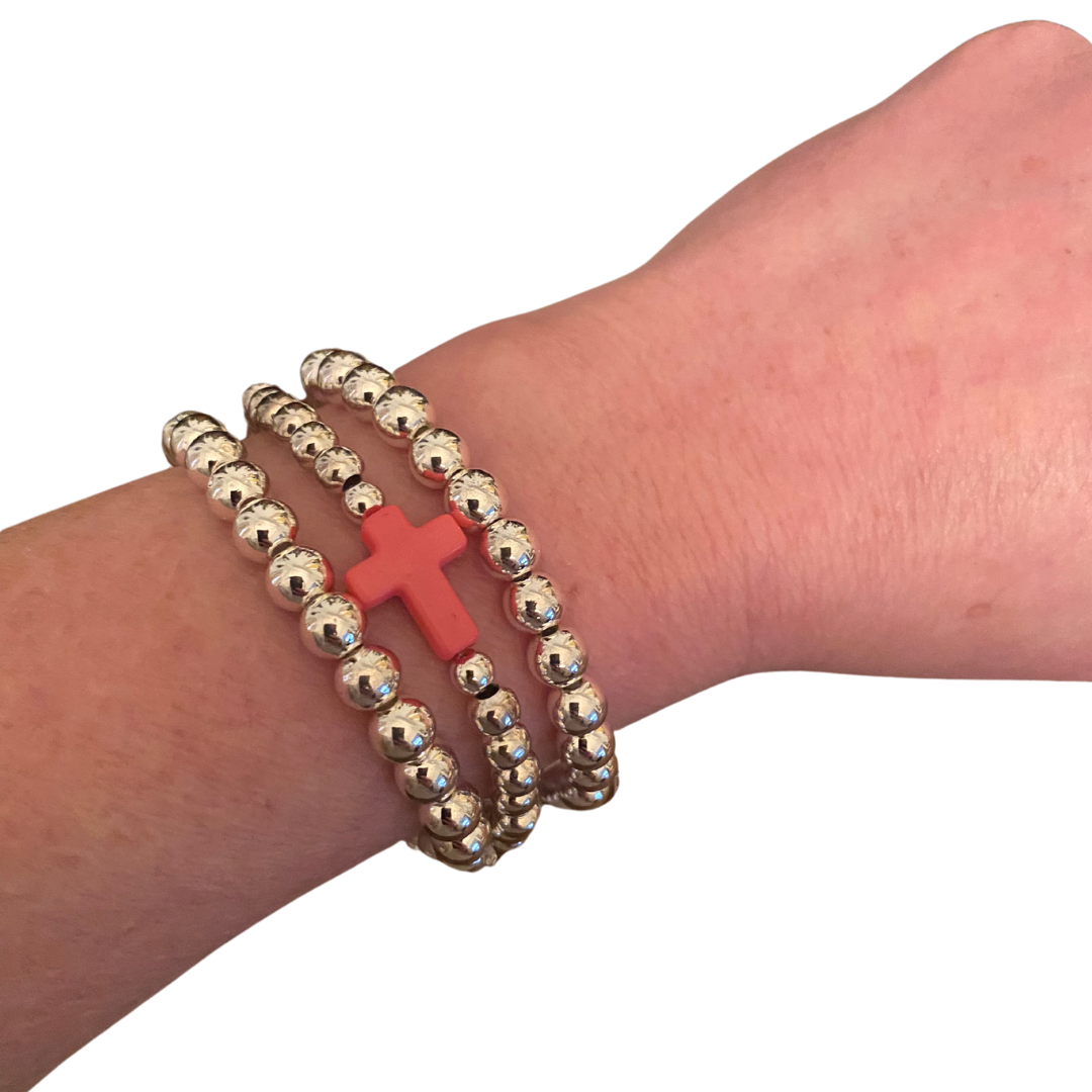 Enamel Cross Bracelet 28 Bracelets Anthologie Co.