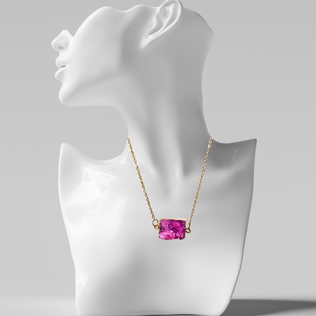 Druzy Pendant Necklace