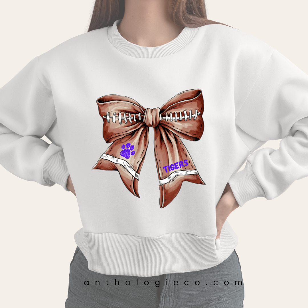 "Bow Cute" Custom Bow Football Apparel