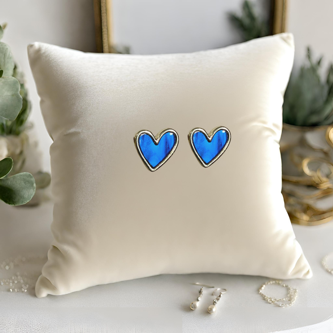 Shimmer Heart Earrings