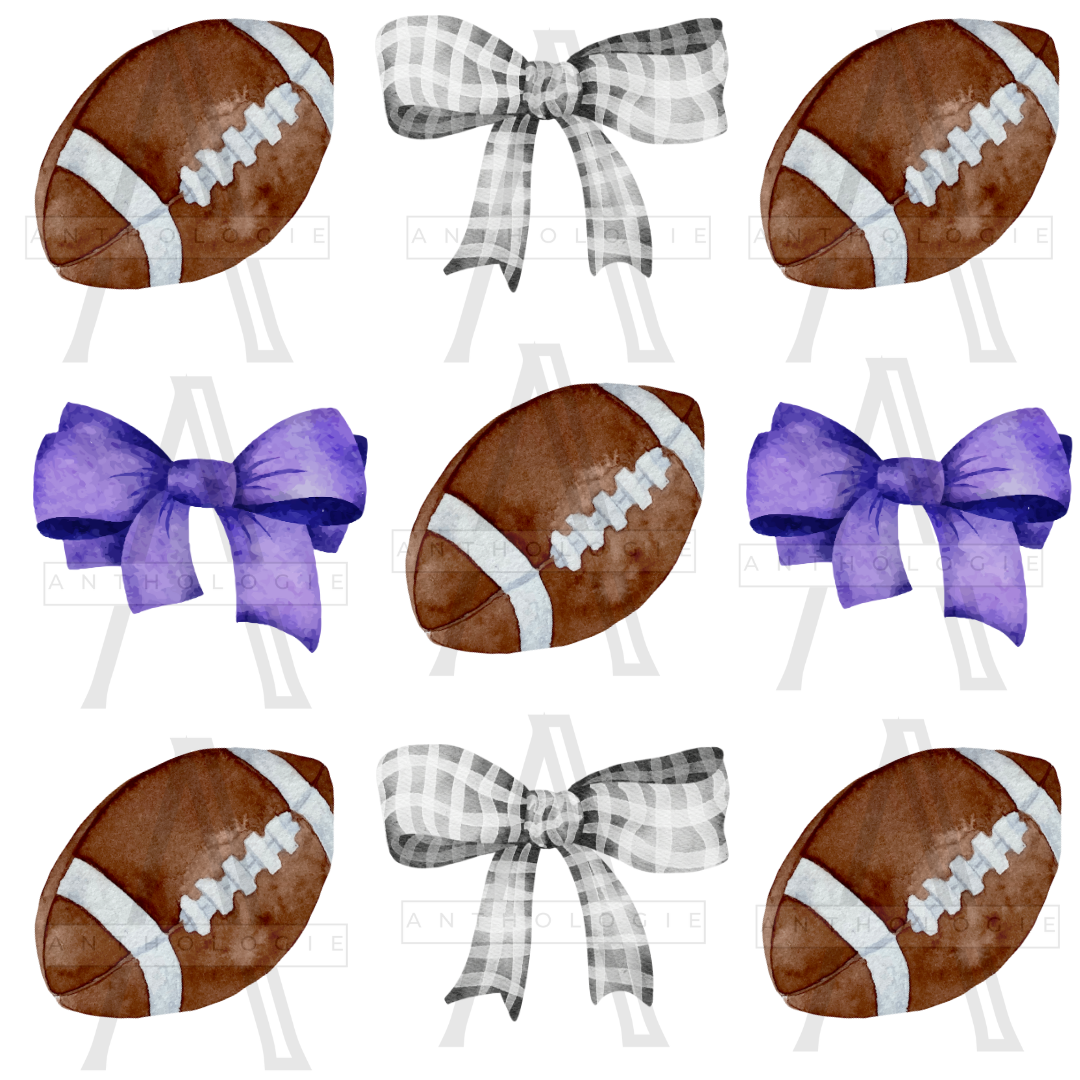 "Bow Cute" Custom Bow Football Apparel