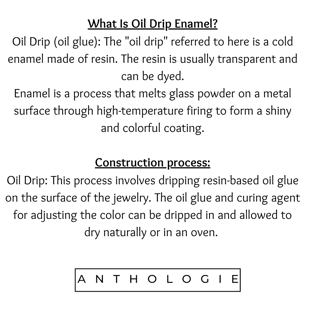 Vintage Oil Drip Bangles