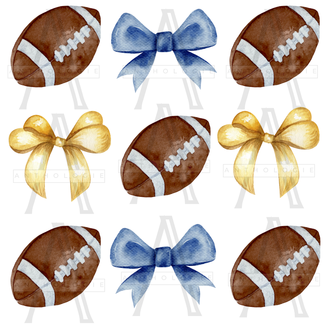 "Bow Cute" Custom Bow Football Apparel