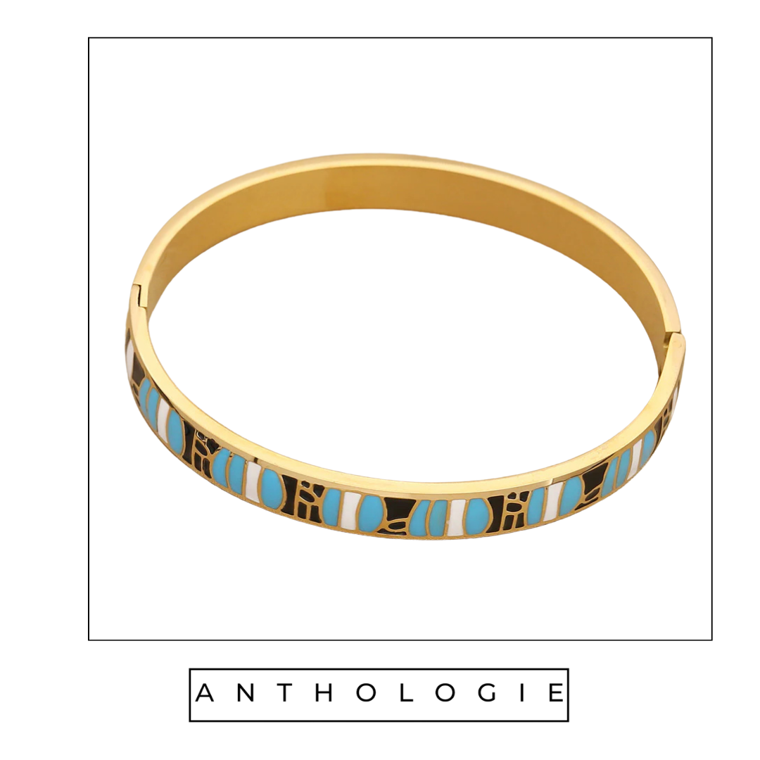 Vintage Oil Drip Bangles