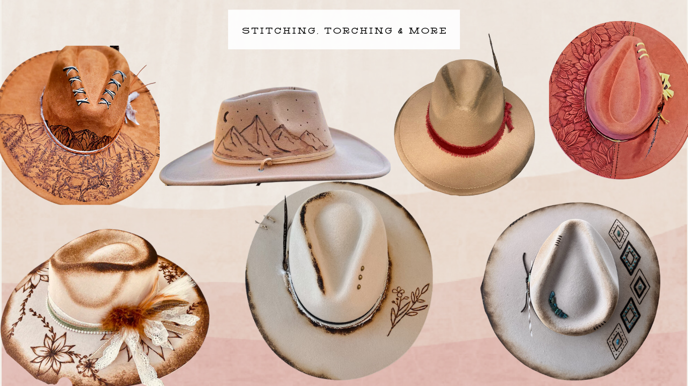 Wide Brim Custom Hats by Anthologie Co