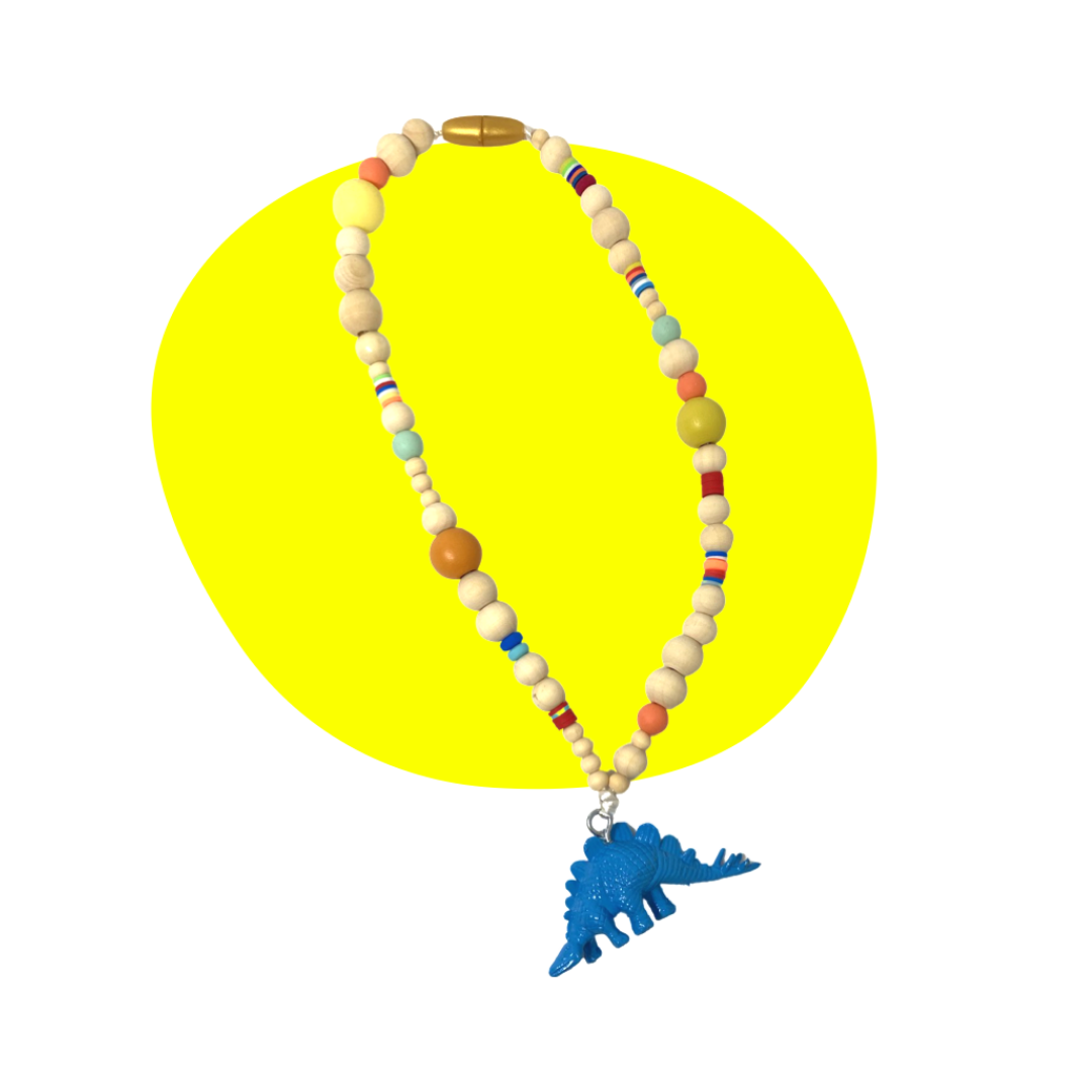 Beaded Character Necklace - Plastic Animal Necklace 28 Necklaces Children Anthologie Co.