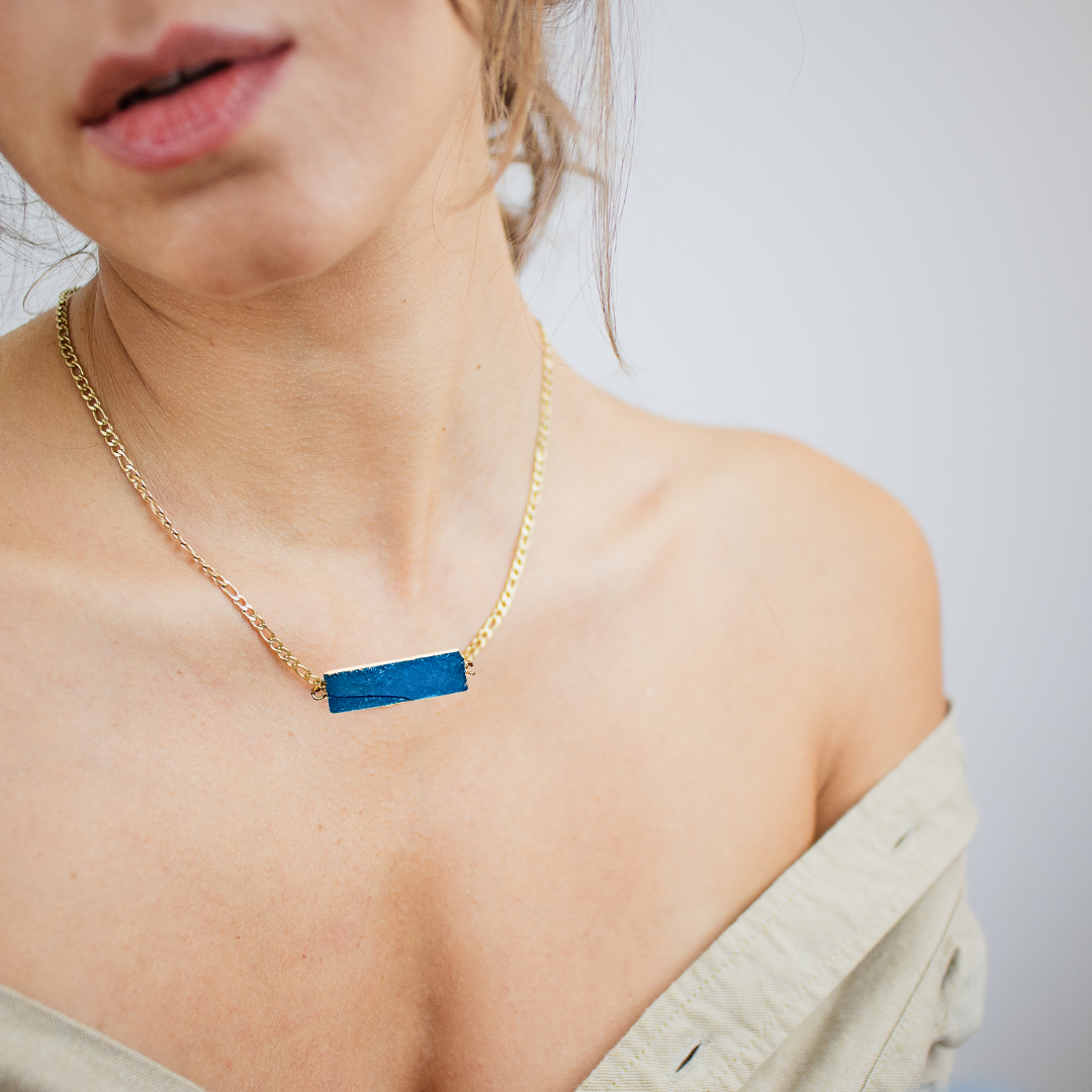 Druzy Pendant Necklace 38 Necklaces Everyday Luxe Anthologie Co.