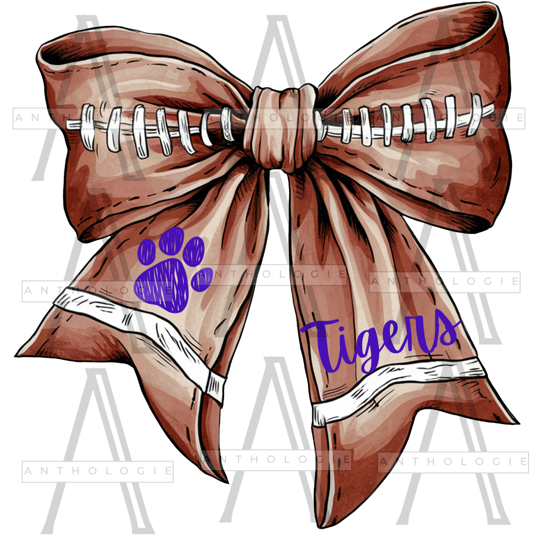 "Bow Cute" Custom Bow Football Apparel