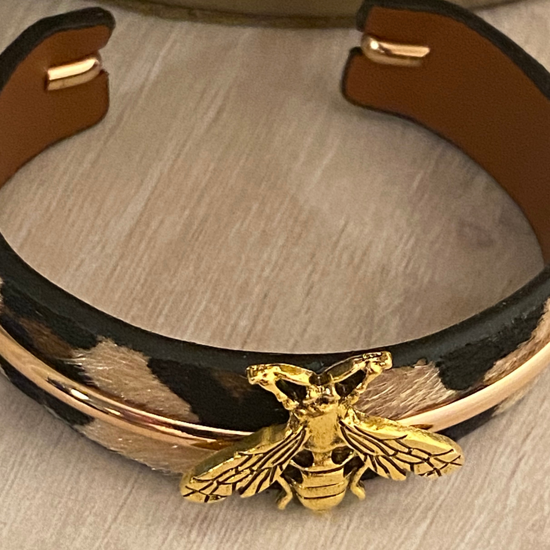 Wild Queen Bee Cuff Bracelet