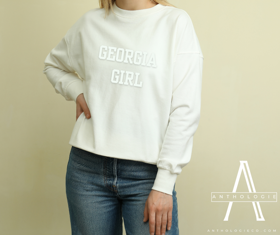 Styled Georgia Girl sweatshirt for casual everyday wear