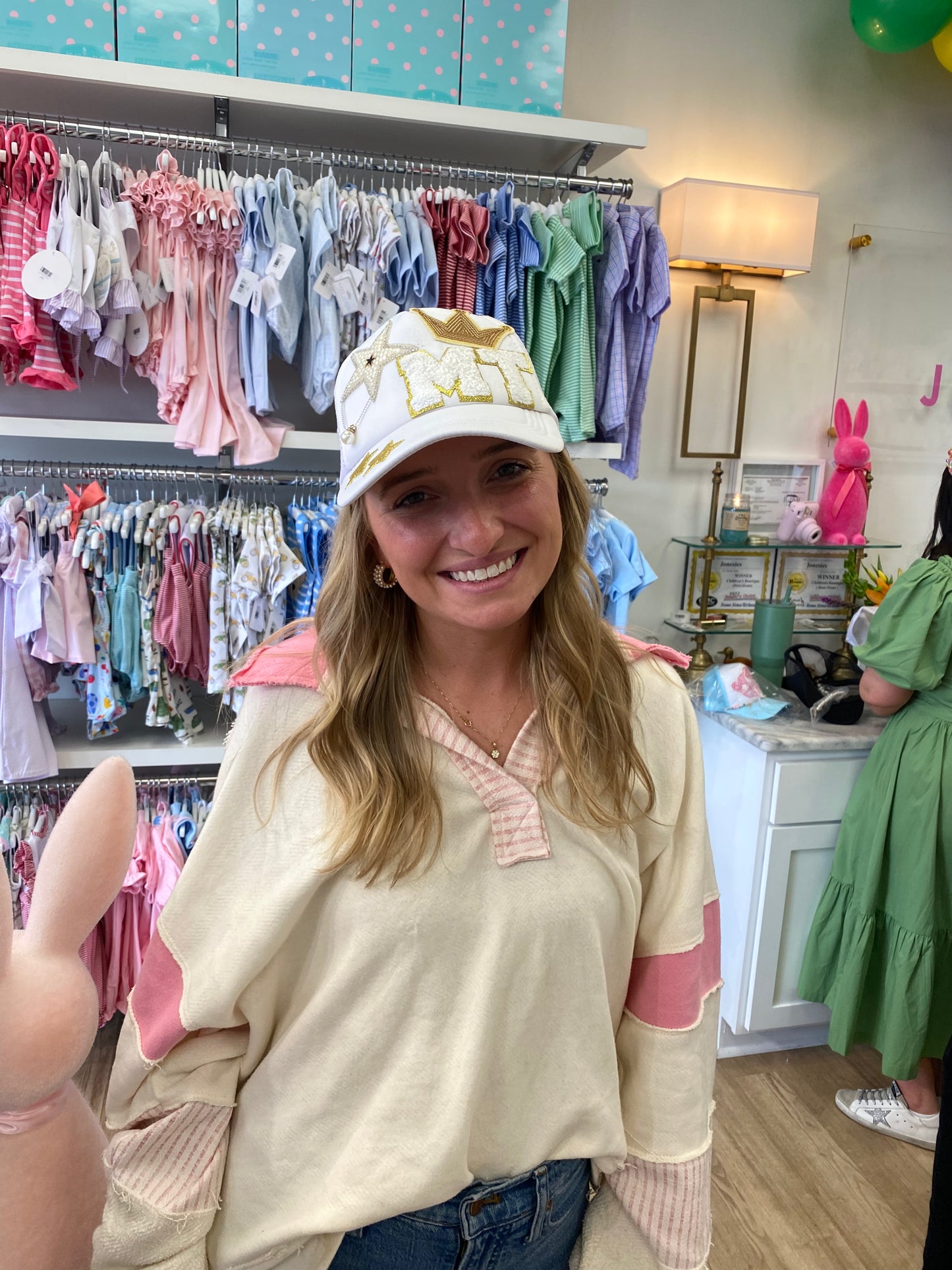 Happy Customer after making new custom hat