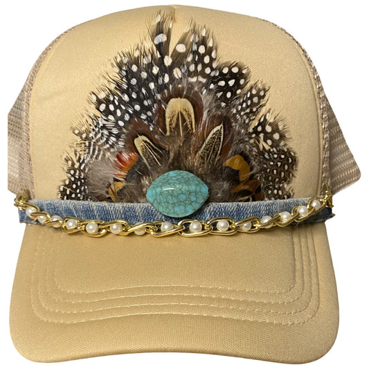 Feathered Trucker Hat 48 Trucker Hat Accessories Anthologie Co.