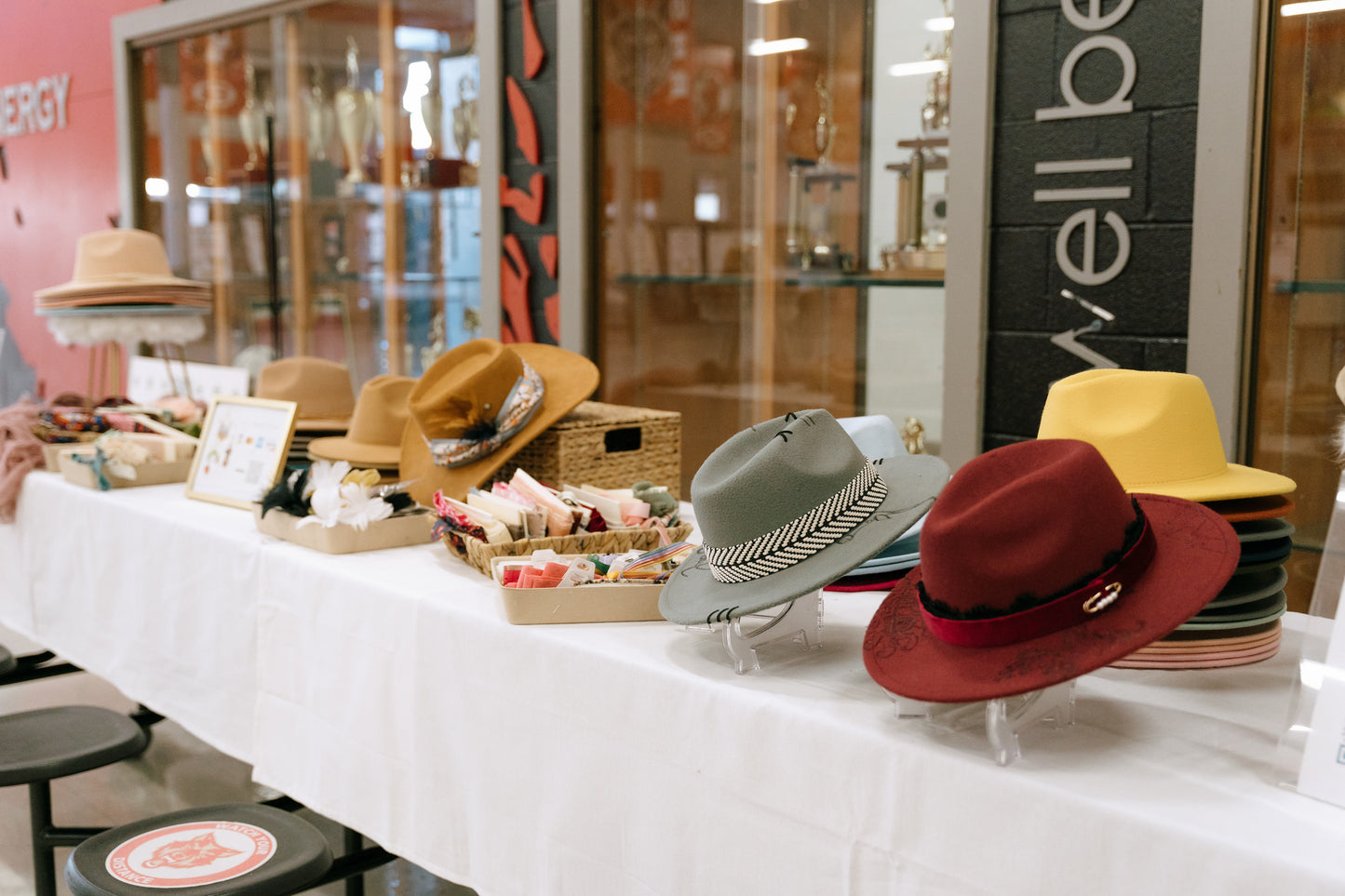 Set up hat bar by Anthologie Co