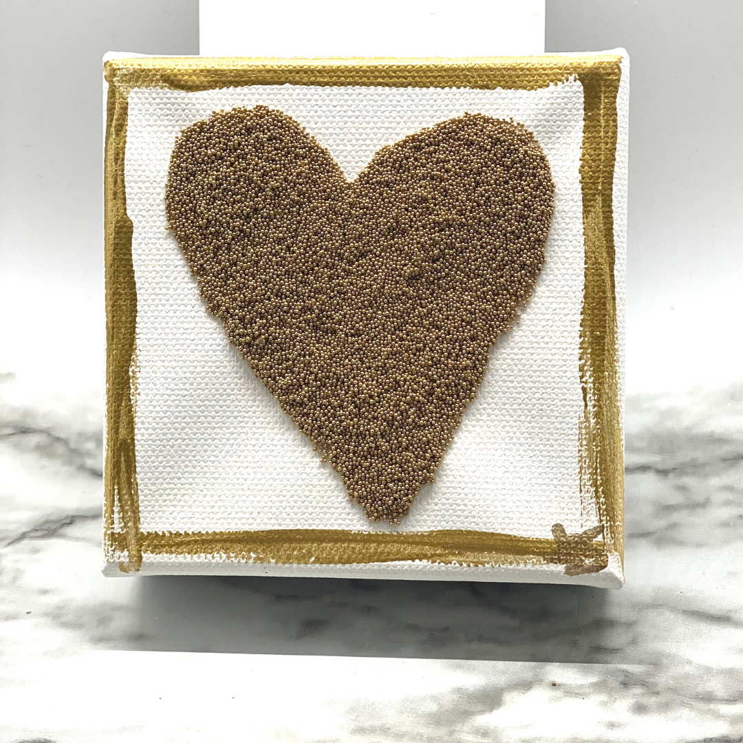Love Notes - Mini Heart Block Painting