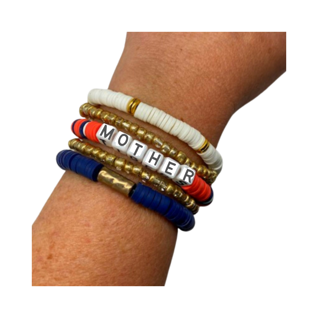 Mom Beaded Bracelet