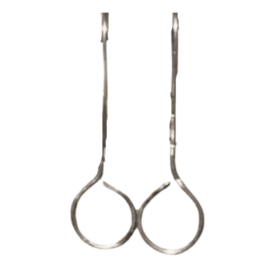 Open Circle Wire Dangle Earrings