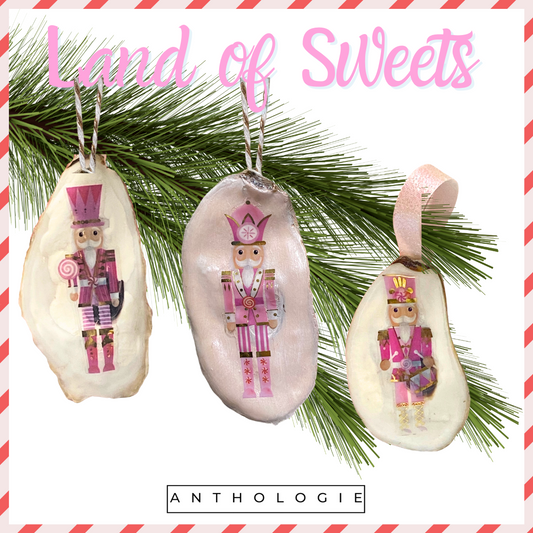 Oyster Shell Nutcracker Ornament