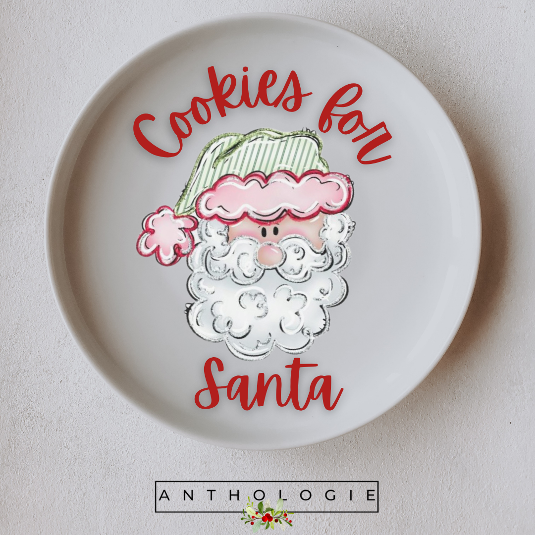Hand-Painted Christmas Plate – 10.5” Decorative Holiday China