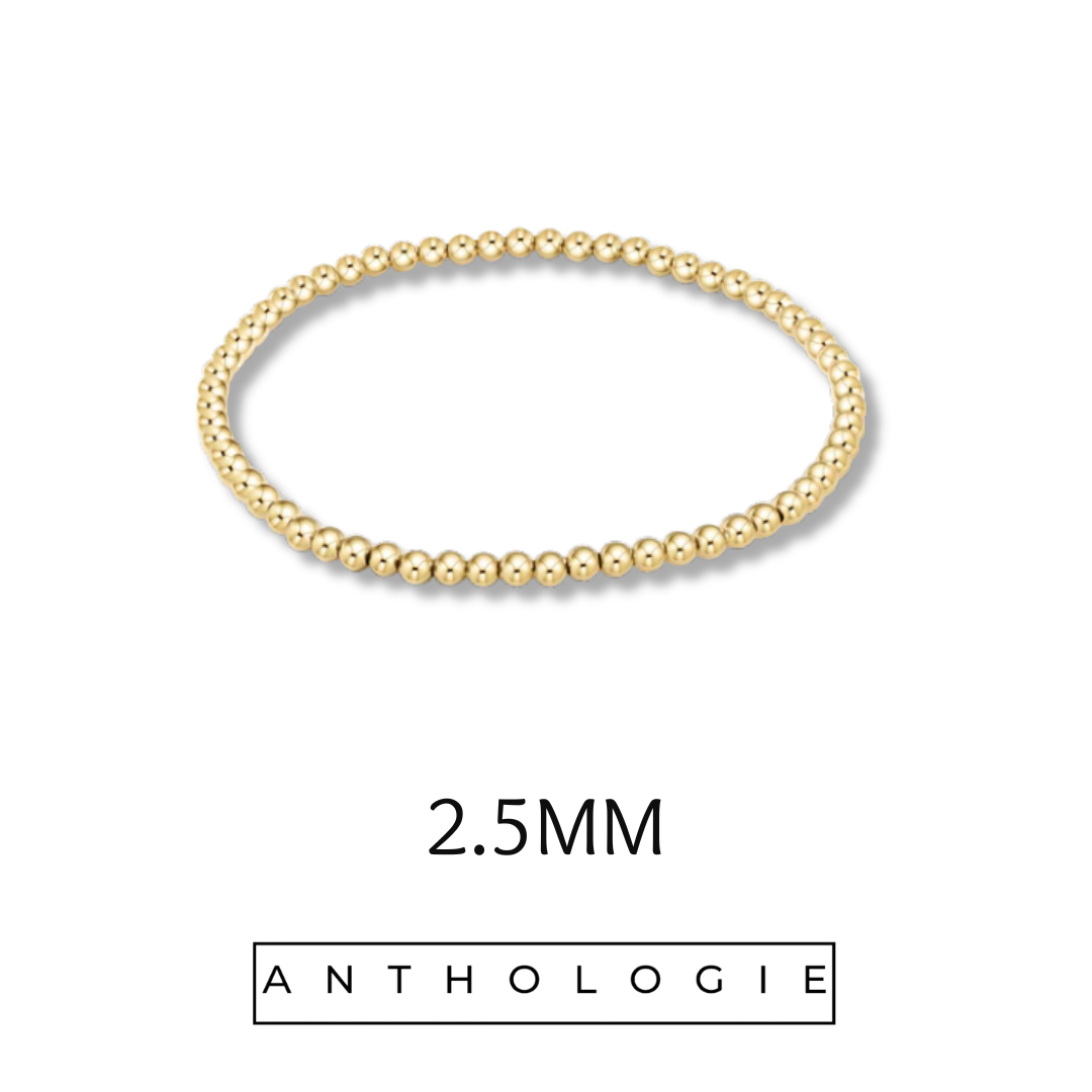 Everyday Luxe Beaded Bracelet - Gold