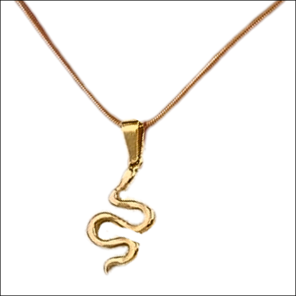 Golden Rattle Pendant Necklace