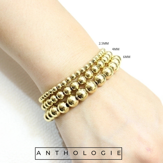 Everyday Luxe Beaded Bracelet - Gold